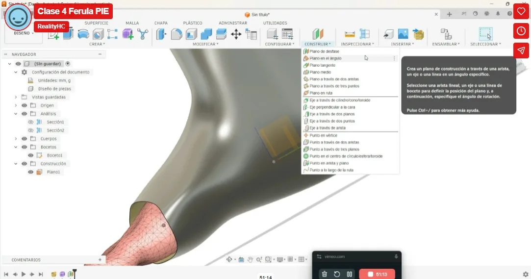 Férula impresa 3D